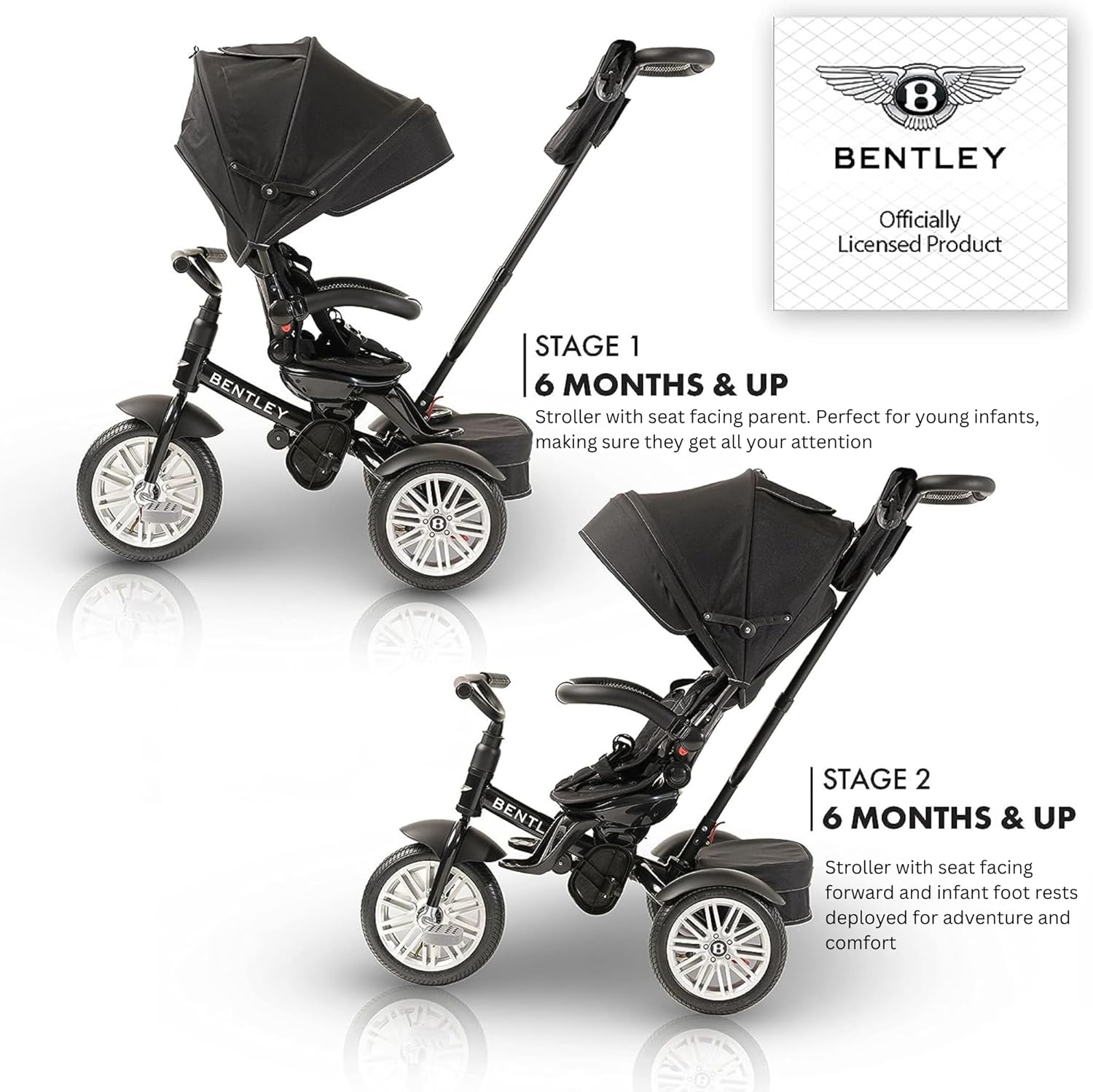 THE BENTLEY STROLLER 6 IN 1 TRIKE - Image 6